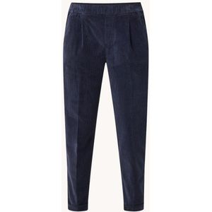 Benetton High waist tapered cropped pantalon van corduroy