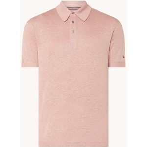 Tommy Hilfiger DC regular fit polo in linnenblend