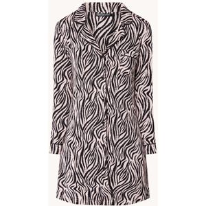 Pretty You Bamboo nachthemd met zebraprint