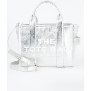 Marc Jacobs The Small Tote handtas van leer met metallic finish