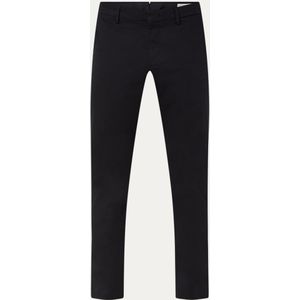 NN.07 Theo slim fit pantalon van biologisch katoen met steekzakken