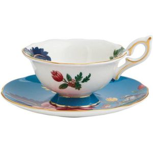 Wedgwood Wonderlust Sapphire kop en schotel 15 cl