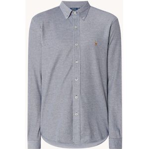 Ralph Lauren Regular fit overhemd van piqué katoen met logoborduring