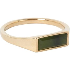 Miansai Thin Lennox Jasper ring verguld