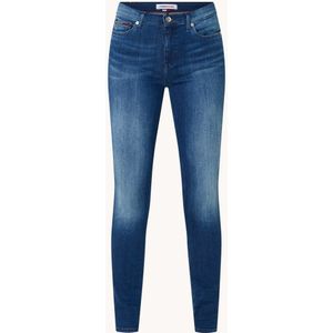 Tommy Hilfiger Nora mid waist skinny jeans met donkere wassing