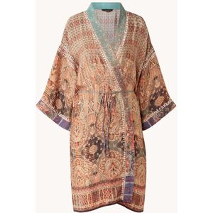 Rituals Jaypur Saree kimono van satijn met paisley dessin