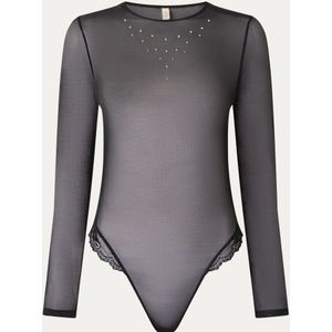 Sam Friday Nova stringbody van mesh met kant en strass