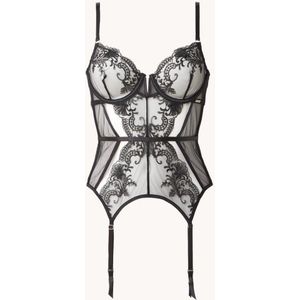 Bluebella Marseille bustier van mesh met beugel en jarretels