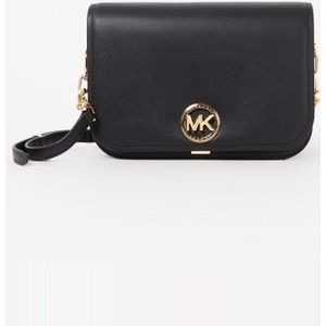 Michael Kors Delancey Medium crossbodytas van leer met logo