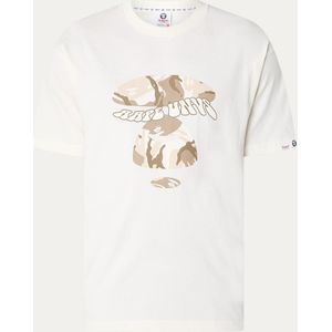 Aape Basic Sand Face T-shirt met logoprint