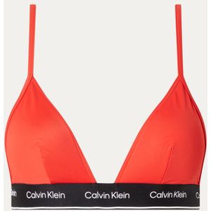 Calvin Klein Bikinitop met uitneembare vulling en logoband