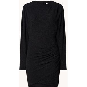 Isabel Marant Benedicte mini jurk met lurex en schoudervulling