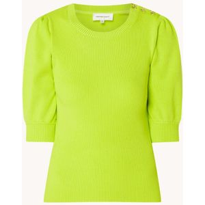 Fabienne Chapot Lilian ribgebreide pullover met sierknopen