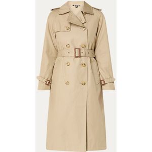 Ralph Lauren Double-breasted trenchcoat met steekzakken en ceintuur