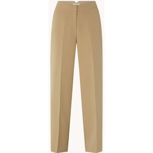 Aaiko Sonja high waist straight fit pantalon met steekzakken