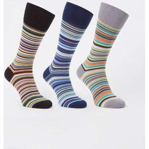 Paul Smith Sokken met streepprint in 3-pack