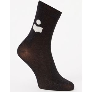 Isabel Marant Slazia sokken met logo en lurex