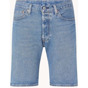 Levi's 501 Straight fit korte broek van denim met steekzakken