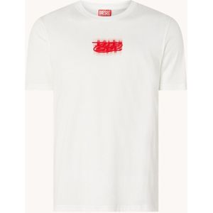 Diesel T-Just T-shirt met logo- en backprint