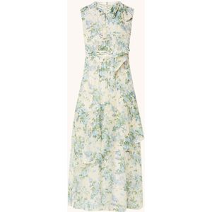 L.K.Bennett Robyn maxi jurk in zijdeblend met bloemenprint en lurex