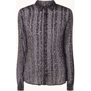 Bruuns Bazaar Maple Corinna semi-transparante blouse met print