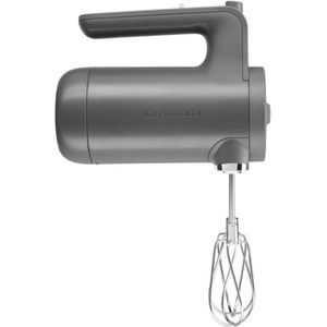 KitchenAid 5KHMB732EDG, Handmixer, Grijs, Kloppen, Mixen, 1,53 m, 2300 RPM, Bezig met opladen