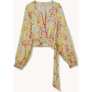 Reiss Lyla cropped blouse met bloemenprint