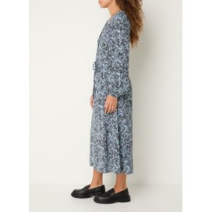 Marc O'Polo Denim Midi jurk met print en V-hals