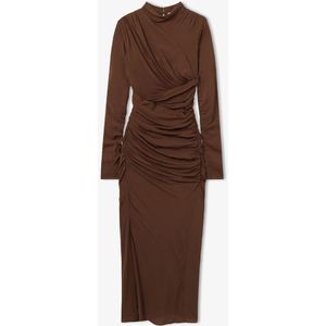 Reiss Kelly midi jurk met gedrapeerd detail en split