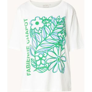 Fabienne Chapot Fay Bloom T-shirt van biologisch katoen met print