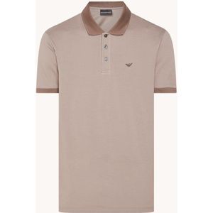 Emporio Armani Regular fit polo van piqué katoen met logoborduring