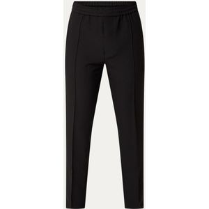 Calvin Klein Slim fit pantalon met persplooi en trekkoord