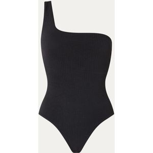 Seafolly One shoulder badpak met uitneembare vulling en structuur