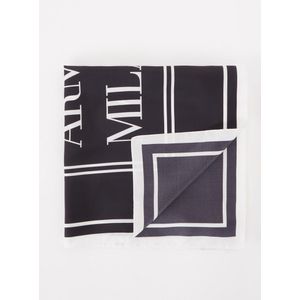 Emporio Armani Sjaal van zijde met logo 65 x 65 cm