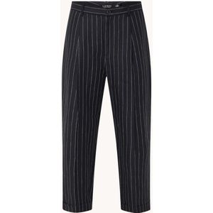 Ralph Lauren High waist straight fit croppped pantalon van linnen