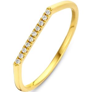 Diamond Point Geelgouden ring 0.04 ct diamant Joy