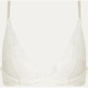 Calvin Klein Seductive Comfort voorgevormde plunge bh met overlay van kant