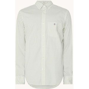 Gant Regular fit overhemd met ruitdessin en logoborduring