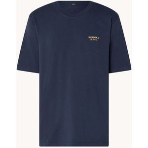 Denham Service T-shirt met logo- en backprint