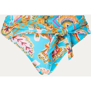 Cyell Oriental bikinislip met strikdetail en print