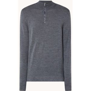 Calvin Klein Fijngebreide pullover van wol met logoborduring