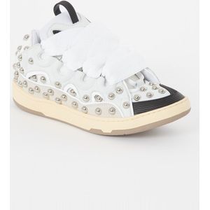 Lanvin Curb sneaker met kalfsleren details en studs