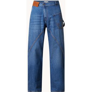 J.W. Anderson Loose fit jeans met medium wassing en logoborduring