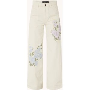 Ralph Lauren High waist loose fit jeans met bloemenprint en gekleurde wassing