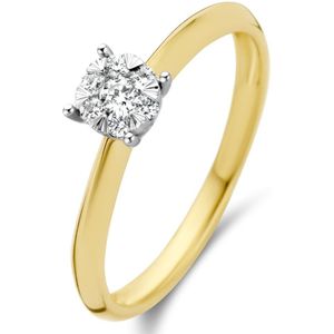 Diamond Point Gouden ring 0.17 ct diamant Enchanted