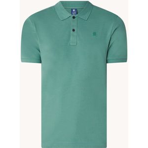 G-Star RAW Dunda slim fit polo van biologisch katoen met logoborduring