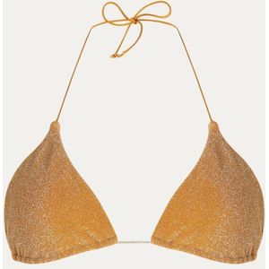 It's Now Cool Triangel bikinitop met uitneembare vulling en lurex