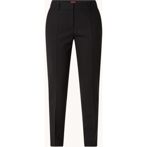 HUGO BOSS Hetana high waist slim fit cropped pantalon in wolblend