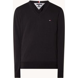 Tommy Hilfiger Fijngebreide pullover in biologische katoenblend