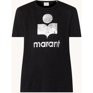 Isabel Marant Zewel T-shirt van linnen met logoprint
